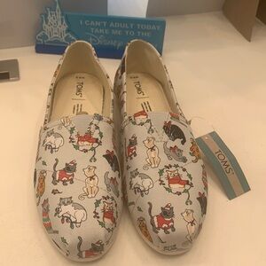 Toms Christmas 🎄 cat 🐈‍⬛ shoes